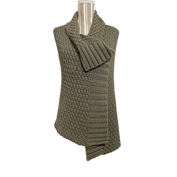 Chico’s Sleeveless Textured Open Front Vest Womens Size 1 (Medium/8) Lagenlook - Picture 2 of 6
